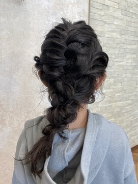 オラ ボーテ(Aura Beaute) 《Aura Beaute京都》ヘアアレンジ ヘアセット キッズ 編みおろし