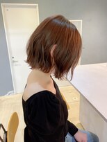 フランチェスカドット(francesca.)&nbsp;モカベージュ×切りっぱなしボブ【竹中慎治】梅田