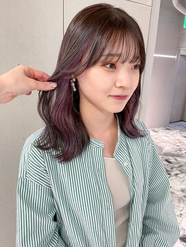 ジェム(GEM) ラベンダーグレーのイヤリングカラー◎