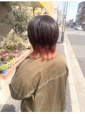 裾カラー【コーラルピンク】