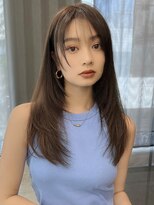 フォンズ(FONS) 大人ワンカールヘア韓国レイヤーカットチョコレート20代30代
