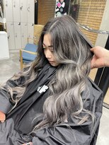 ラフ(LAFF)&nbsp;#バレイヤージュ#グレージュカラー#ボブウルフ#ココアベージュ