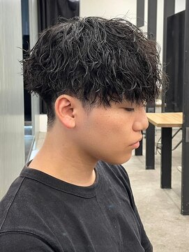 エルマーク 梅田(L-MARK) マッシュスパイラルパーマツイストスパイラル波巻きメンズ