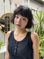 アデ オモテサンドウ(ade omotesando) ニュアンスパーマで作るゆるふわ bob