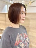 ミニボブ 前下がりボブ 縮毛矯正 髪質改善ストレート