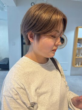 リイチ(LIICHI) ミルクティーグレージュ × ハンサムショート ※ブリーチ必須