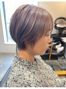 ヘアーラニッシュ 三郷中央店(hair Lanish) くびれショート/20代30代40代/ピンクブラウン