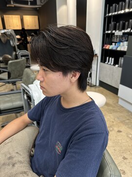 アロー 船橋店(AROH) センターパート/サーフカール/シャドウパーマ/men's/船橋