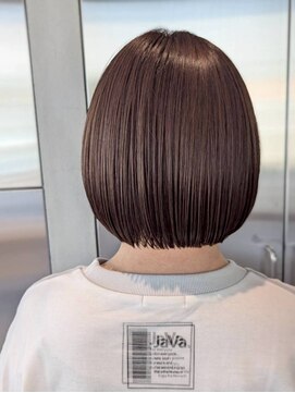 オーガニック リブ 川越(organic+live) 冬の韓国風丸みボブ◎シースルーバング×小顔