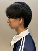 マッシュウルフ メンズカット 韓国ヘア 黒髪 ビジネスヘア 20代
