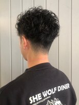ラギッド 大野城店(RUGGED)&nbsp;束感 ツーブロック アップバング スパイラルパーマ