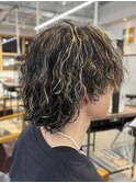 サーフカールメンズハイライトスパイラルパーマ辻堂