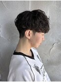 MEN’S HAIR/波巻きツイストスパイラル/リバースセンターパート