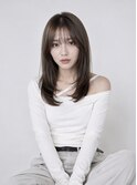 韓国レイヤー×透明感ブラウン