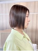 ダークパープル/ナチュラルショート/ミルクブラウン/夏/柏駅
