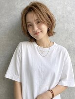 リア トーキョー(Lia TOKYO)&nbsp;【工藤武士】大人くびれレイヤーボブ/ブリーチなしベージュ