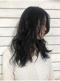 【渋谷エクステ・カラーBeee/安部 郁美】ネイビーブルー