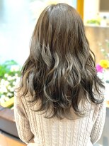 カームリーヘアー(calmLY HAIR) 前髪/アンブレラカラー/こなれミディ/イメチェン/ウェーブパーマ