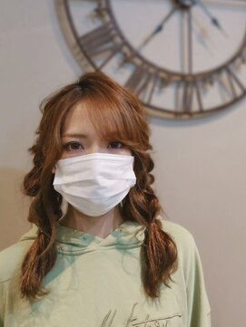 ヘアセットサロン ミント(Hair set salon MINT) 編みおろしツインテール