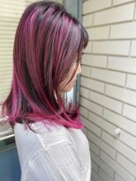 グランアージュ 池袋東口店(grandage)&nbsp;春ピンク個性派グラデーション/インナーカラー/モテ髪カタログ◎