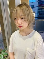 アルカナ 明治神宮前原宿(ARCANA) ミルクティーベージュ　ウルフカット　ハイトーンカラー