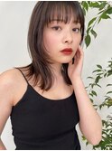 【noi】橋谷侑樹　切りっぱなしロブ　ミディアム　透明感カラー