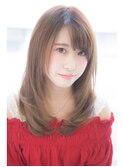 ウルフショート/外巻きパーマ/サイドバング/マロンブラウン所沢