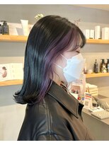 ホーム(HOME) ブリーチインナーカラーラベンダーカラートリートメント下北沢