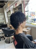 波巻きスパイラルパーマ　波巻きパーマ　スパイラルパーマ