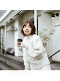 スリークボブ×透明感カラー/外ハネ【arne吉祥寺】