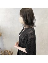 ミント(mint) オリーブグレージュ/レイヤーボブ/くすみカラー/赤み除去