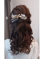 かぐや姫 エルモード フェレ美容室 行徳店 ハーフアップ