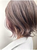 美髪/大人かわいい/こなれミディ/サンドベージュ