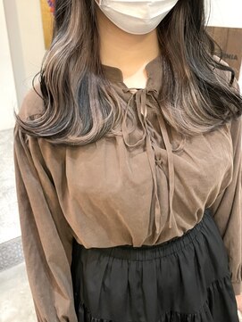 ルイ(ROUIS produced by LUCK 津田沼) ROUIS 津田沼 インナーカラー×ラベンダー