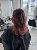 グラデーションカラーバレイヤージュインナーカラー ryota