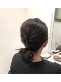 簡単5分アレンジ♪大人のひとつ結び