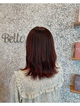 ベッラ(Bella) ピンクブラウンxセミロングxくびれ