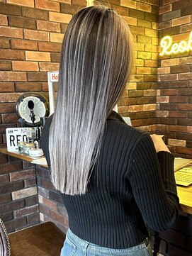 レオクマ(REOKUMA) シャドールーツ/筋感/コントラストカラー/シルバー