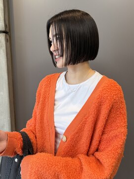 オブヘアージユウガオカ(Of HAIR Jiyugaoka) ミニボブ/似合わせカット/ぷつっとボブ/切りっぱなしボブ