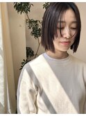 幼くない切りっぱなしボブ!