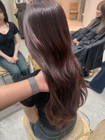 天神美容室 【本松美咲】ワインレッド