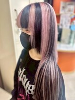 エターナルバイマティーナ(Eternal by MATINA)&nbsp;【ペールピンク/ストライプカラー/クラゲヘア】池袋美容室