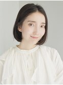 ぱつっとボブ・ショート/前髪あり/絶壁解消/30代/40代/大人