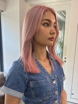 デート 下北沢(DATE) 下北沢ペールピンクベージュチェリーブラウンレイヤーカット◆