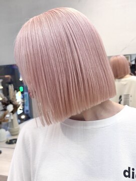 サンク 原宿 表参道(cinq) ミルクティーベージュヘーゼルベージュヘーゼルグレージュボブ