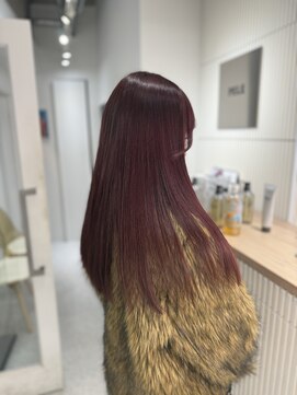 ペレ 原宿(PELE) 着物ヘア/大人ガーリー/ダークアッシュ/似合わせカット/原宿