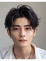 ニトバイアンキシム メンズ(nit by AHNKISM) 色気センターパート