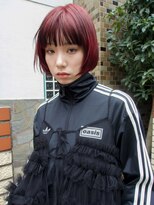 ルーム(Loom.)&nbsp;レイヤーボブ　ブリーチなしダブルカラー　レッドカラー