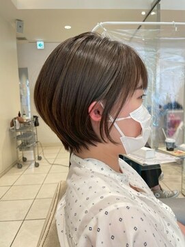 モードケイズエミュー(MODE K's eau) 30代40代大人可愛い丸みショートボブ似合わせ小顔カット摂津本山
