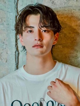 ダグラスヘア ツーバックス 岐阜 大垣駅(Douglas hair TWO BACKS) 【メンズパーマ】ニュアンスセンターパート